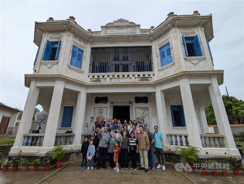 Upacara peresmian Bangunan Bergaya Barat Tang Oen Yauw di Kabupaten Kinmen pada Jumat. (Sumber Foto : CNA, 20 September 2025)