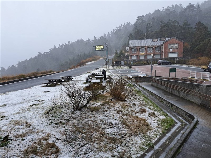 Hehuanshan pada Jumat pagi. (Sumber Foto : Kantor Pusat Taman Nasional Taroko)