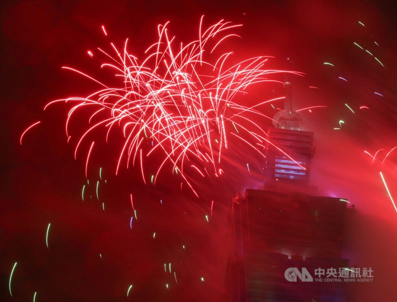 Pesta hitung mundur Taipei. Foto CNA 1 Januari 2026