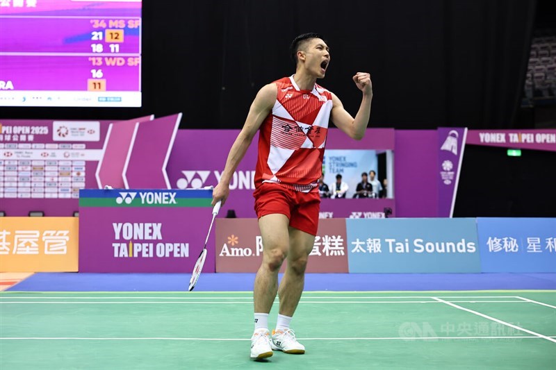 Pemain bulu tangkis Taiwan, Chou Tien-chen. (Sumber Foto : Dokumentasi CNA)