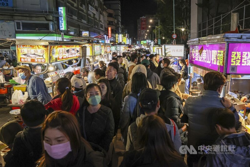 Pasar malam Ningxia di Kota Taipei (Sumber Foto : Dokumentasi CNA)