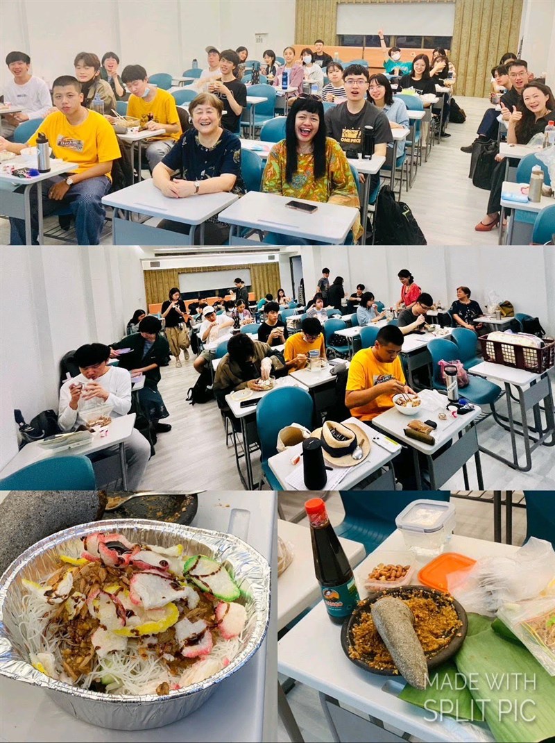 Memperkenalkan kuliner khas Indonesia (ketoprak) di National Taiwan University of the Arts (NTUA). (Sumber Foto : Kartika Dewi)