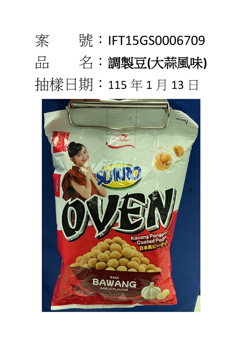 (Sumber Foto : Direktorat Jenderal Pengawas Obat dan Makanan Taiwan)