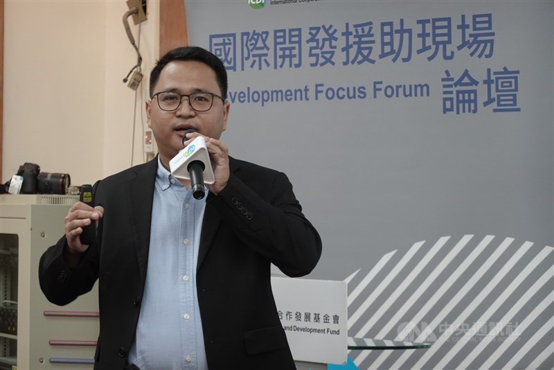Lektor kepala di STMKG, Dimas Salomo Januarianto Sianipar dalam forum yang digelar TaiwanICDF, Kamis. (Sumber Foto : CNA, 5 Maret 2026)