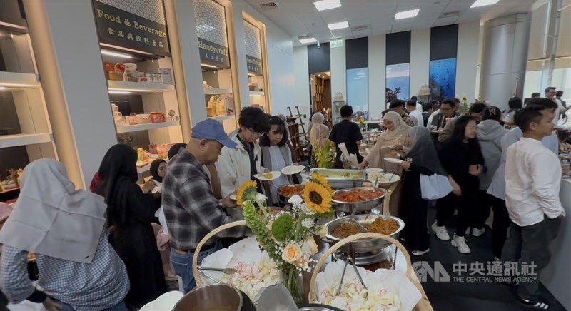 Gelar griya KDEI Taipei untuk acara halalbihalal Idul Fitri hari Sabtu. (Sumber Foto : CNA, 21 Maret 2026)