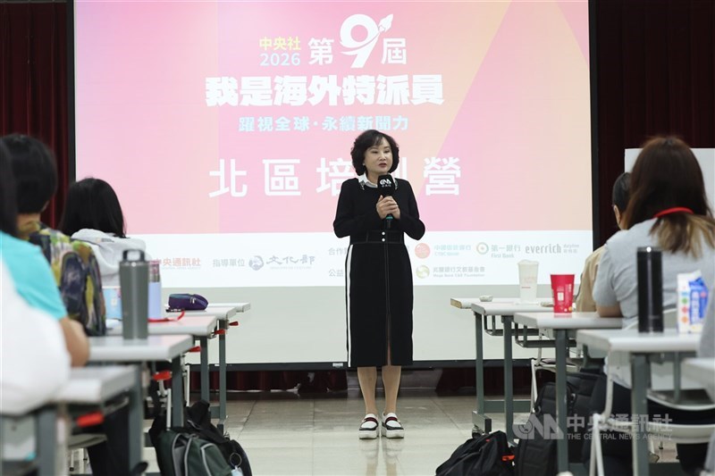 Presiden CNA Anne Hu di pelatihan wilayah utara program "Saya adalah Koresponden Luar Negeri" hari Sabtu. (Sumber Foto : CNA, 25 April 2026)