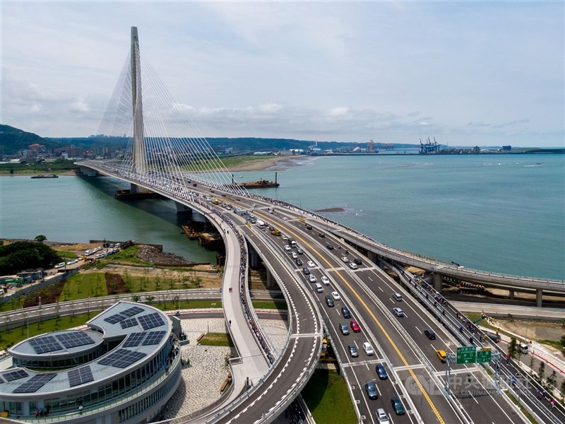 Jembatan Danjiang di New Taipei. (Sumber Foto : CNA, 12 Mei 2026)