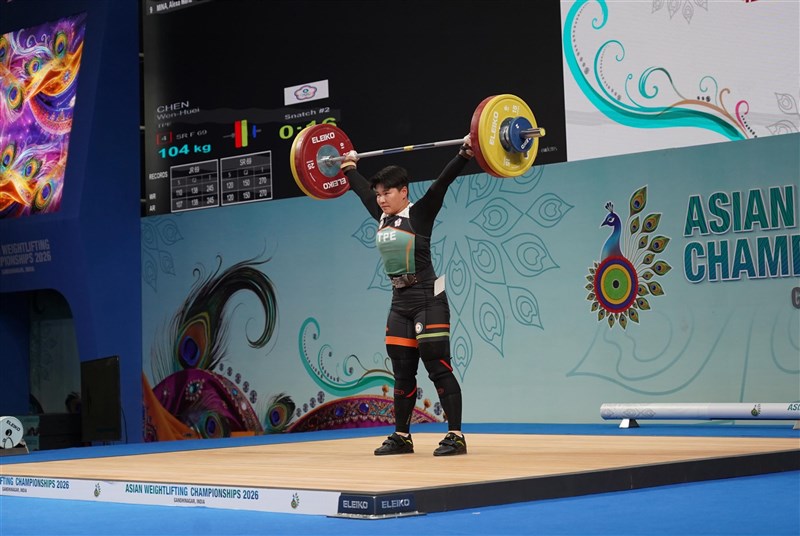 Atlet angkat besi Taiwan, Chen Wen-huei. (Sumber Foto : Facebook Federasi Angkat Besi Asia)
