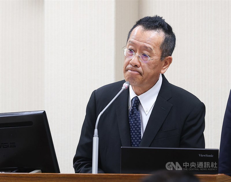 Menteri Pertahanan Wellington Koo menghadiri sidang Komite Urusan Luar Negeri dan Pertahanan Nasional Legislatif pada hari Senin. (Sumber Foto : Dokumentasi CNA)