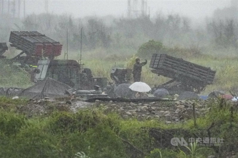 Sebuah pemandangan hujan di Kabupaten Taichung. Foto arsip CNA