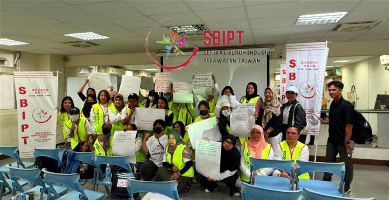 Serikat Buruh Industri Perawatan Taiwan mengadakan kelas maternitas pada Minggu. (Sumber Foto : SBIPT)