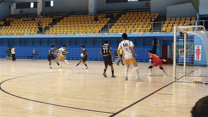 BTN FC kala menghadapi Taipei Leopards dalam putaran kedua Formosa Futsal One di Taipei Gymnasium, Minggu. (Sumber Foto : CNA, 21 Juni 2026)