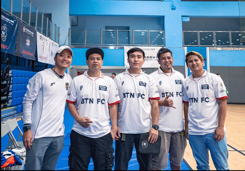 Jajaran staf BTN FC. (Sumber Foto : Kevin Hartono)