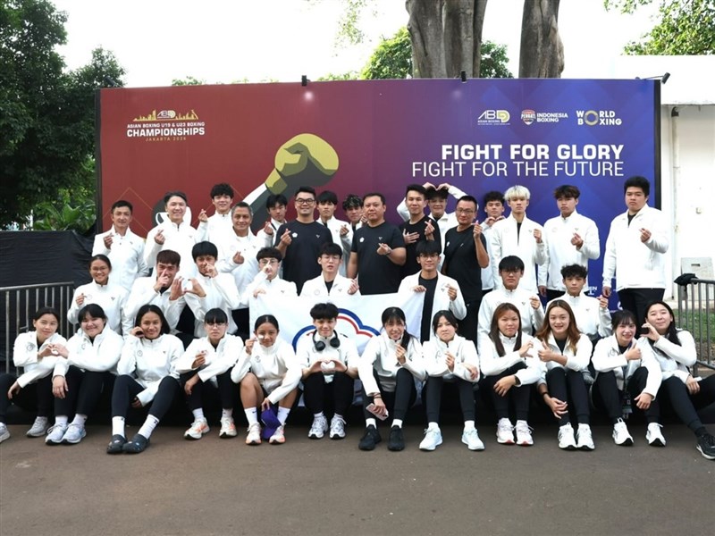 Tim Taiwan di Asian Boxing U19 dan U23 2026 Jakarta. (Sumber Foto : Tim Taiwan)