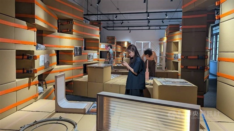 Pameran "A Temporary Exhibition of Temporal Public Spaces" di Taiwan Design Museum. (Sumber Foto : CNA, 10 Agustus 2026)