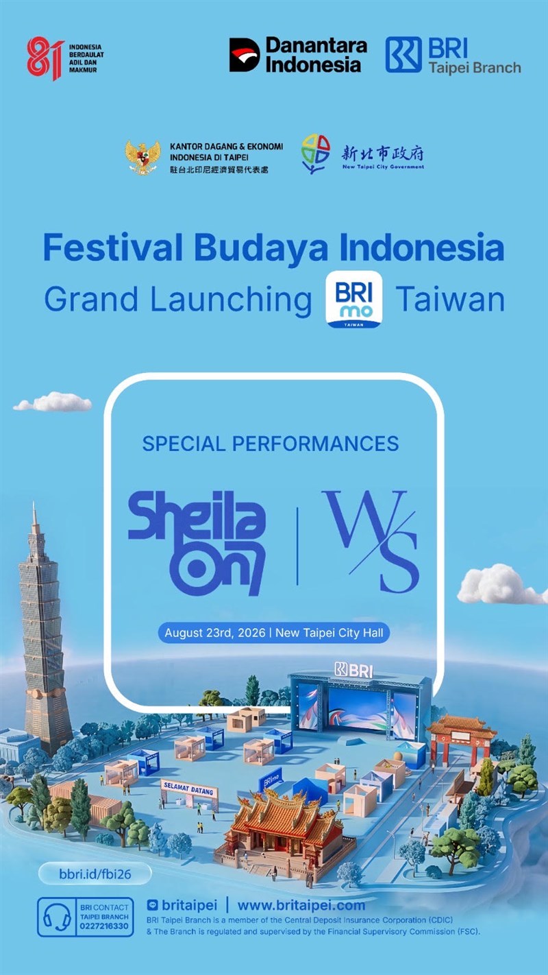 (Sumber Gambar : BRI Taipei Branch).