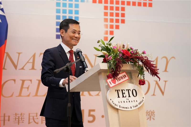 Direktur Jenderal TETO Surabaya, David Lin di resepsi di Surabaya, Rabu. (Sumber Foto : TETO Surabaya)