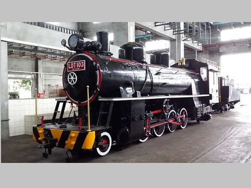 台湾・花蓮鉄道文化パークで日本製蒸気機関車のお披露目式