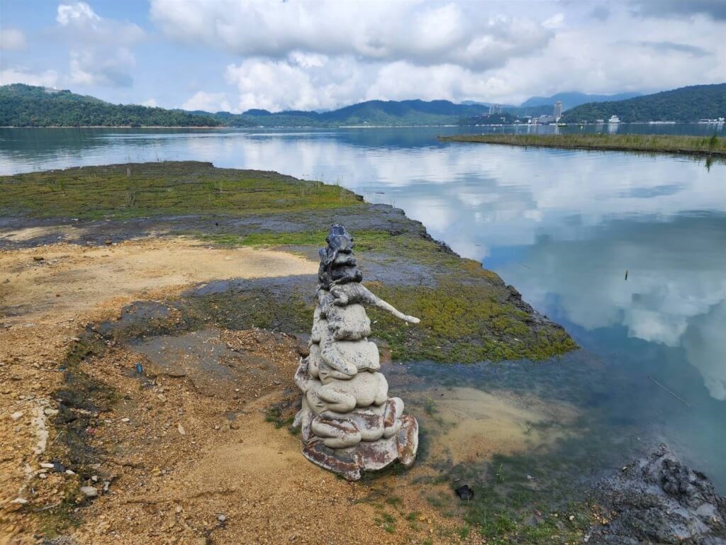 台湾中部のダム湖、日月潭 貯水率8割まで回復（日月潭国家風景区管理処提供）