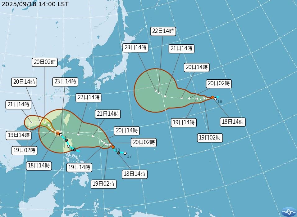 トリプル台風発生か 台湾は23～24日に影響出る恐れ - フォーカス台湾