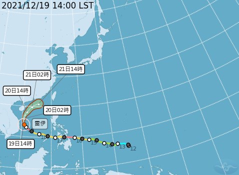 台風22号 台湾に接近へ 北上後 勢力弱まる 21日は各地で雨 フォーカス台湾