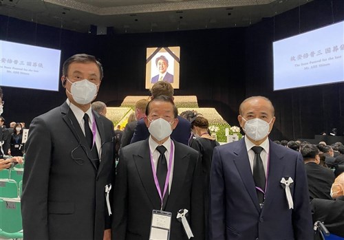 安倍元首相の山口県民葬、台湾から謝駐日代表ら約100人が出席へ