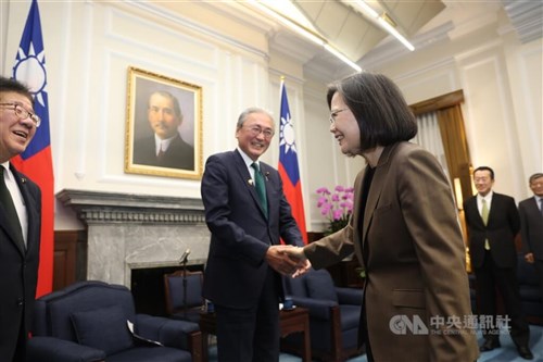 日華懇・古屋会長、蔡総統と面会  総統選は「世界に重要なメッセージ発した」／台湾