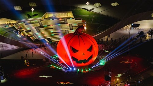 台湾・高雄でハロウィーンフェス 31日から 巨大カボチャのランタン登場