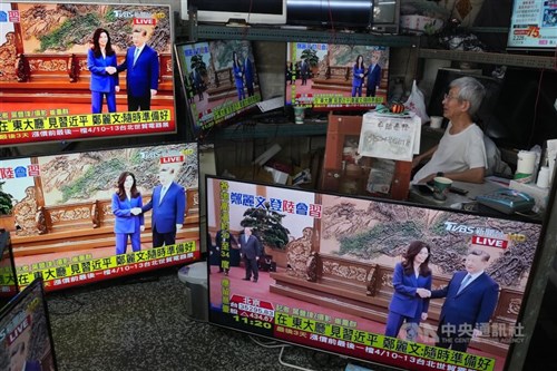 台湾の最大野党主席が習近平氏と会談　92年合意、台湾独立反対で一致