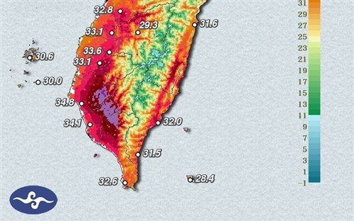 台南市で40.2度観測　 南部の12地点で38度超え／台湾