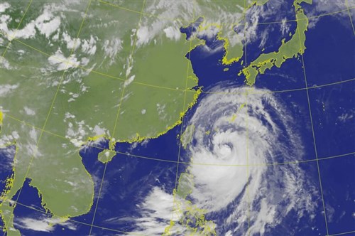 台風9号、台湾に大きな影響　風雨は10日夜から最も顕著に