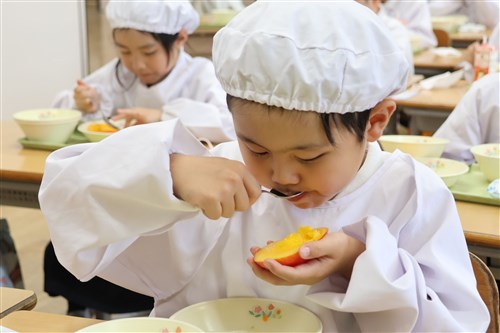 山口県防府市の学校給食に台湾マンゴー　台南市政府が贈る