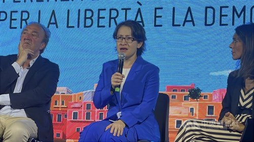 蕭副総統「台湾には世界と友人になる権利ある」　イタリアで国際フォーラムに出席