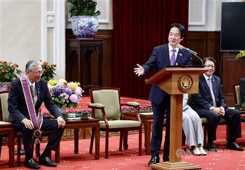 頼総統、日本の国会議員と面会　台日友好関係の継続に期待／台湾