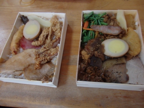 家郷（左）、全美行（右）。各80台湾元（約290円）