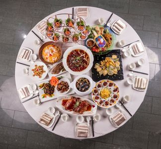 后里の福容大飯店麗宝楽園で提供される花博特別セットメニュー