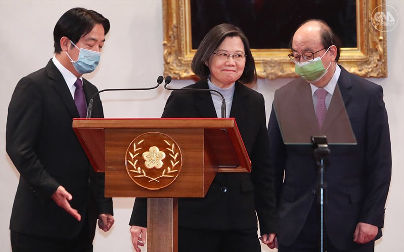 国民投票の結果を受け、談話を発表した蔡英文総統 撮影:王騰毅 2021年12月18日