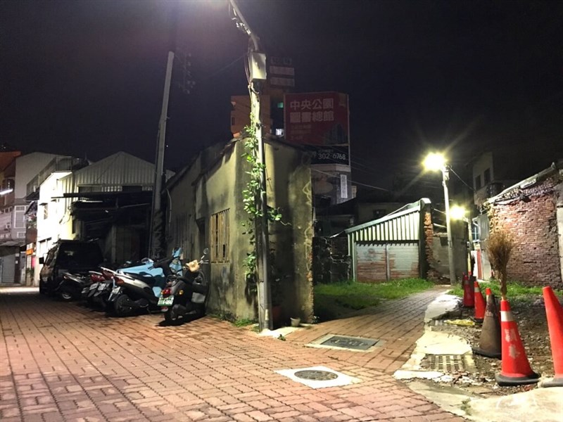 台南市内の複雑に入り組んだ路地=渡邉さん提供