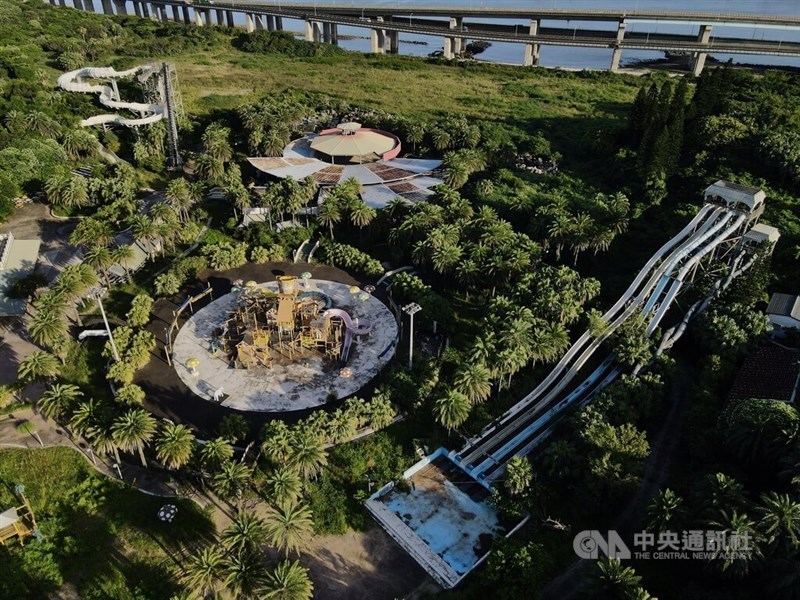 【空撮写真】かつて賑わった「八仙水上楽園」 火災から7年、物寂しい廃墟に／台湾 フォーカス台湾