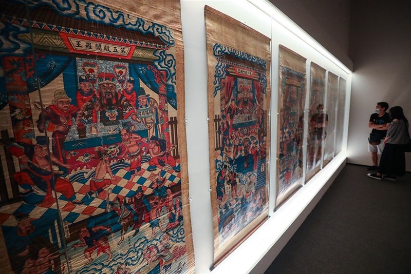 「十殿圖地獄掛軸」は国立台湾歴史博物館が収蔵している日本統治時代の文物(撮影:王騰毅)