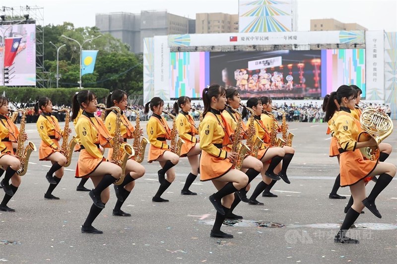 写真特集】中華民国建国111周年祝う 双十国慶節式典、華やかに