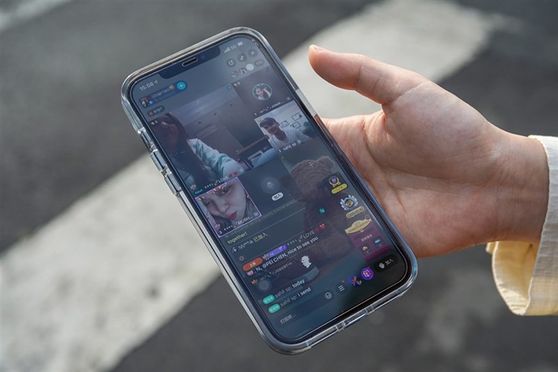 「Bigo Live」の画面（裴禛撮影）