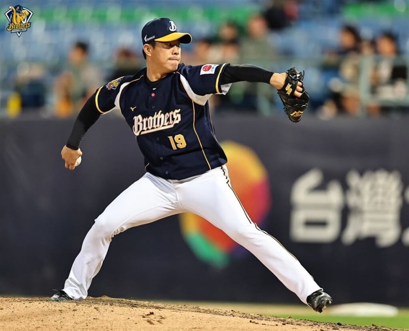 2895日ぶりに完投勝利を挙げた鄭凱文（中信ブラザーズ提供）