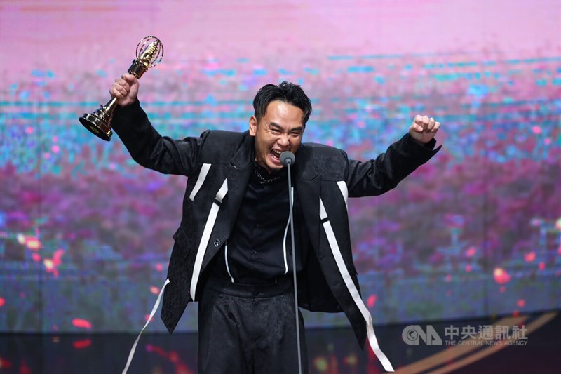 連ドラ部門の助演男優賞に選ばれたサム(楊大正)=中央社記者王騰毅撮影