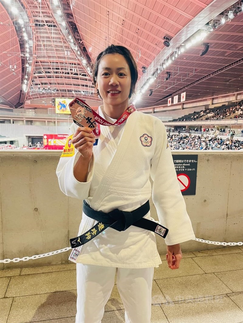 柔道の国際大会、グランドスラム東京の女子57キロ級で銅メダルを獲得した台湾の連珍羚＝facebook.com/LIENCHENLINGJUDOより