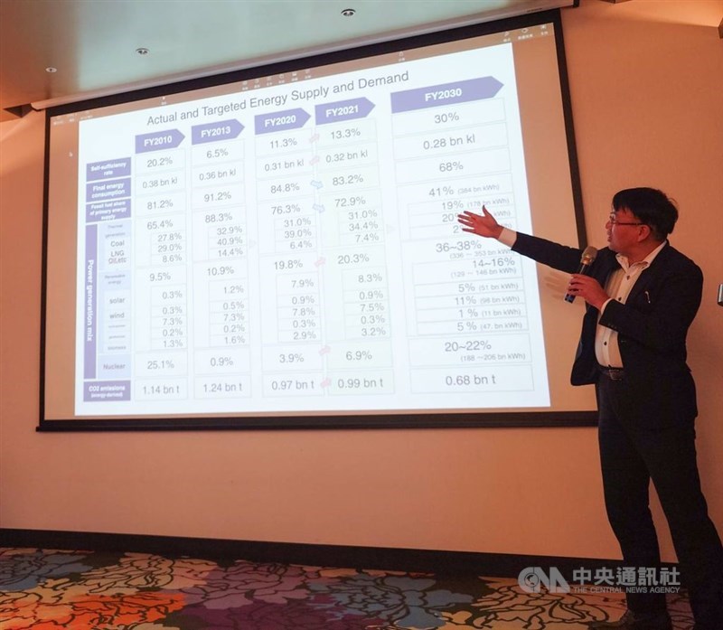 「台湾・福島フォーラム」で講演する経済産業省資源エネルギー庁の木野正登廃炉・汚染水・処理水対策官