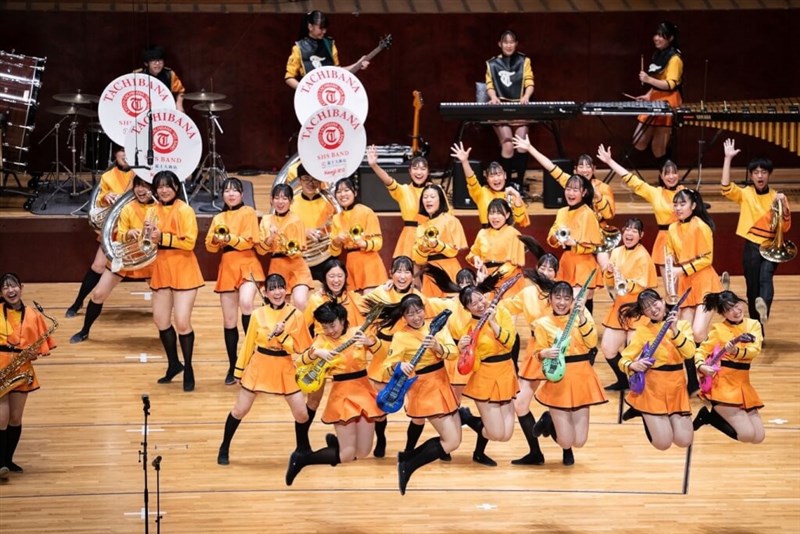 台北市の国家音楽ホールで公演を行う京都橘高校吹奏楽部（facebook.com/GACCTWから）