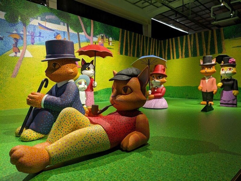 屏東で「猫・美術館」 名画モチーフの作品など展示 シュー・ヤマモト