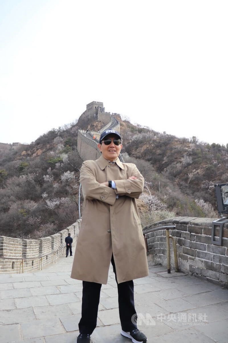 北京の万里の長城を訪問した馬英九前総統