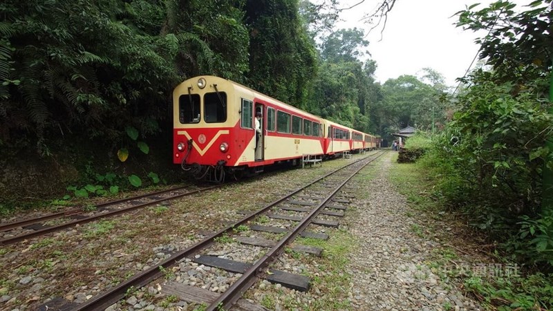 阿里山林業鉄路の車両＝中央社記者蔡智明撮影